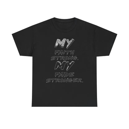 Inspirational Faith T-Shirt for Strength, Motivational Gift, Positive Vibes Tee, Everyday Wear, Male Heavy Cotton Tee