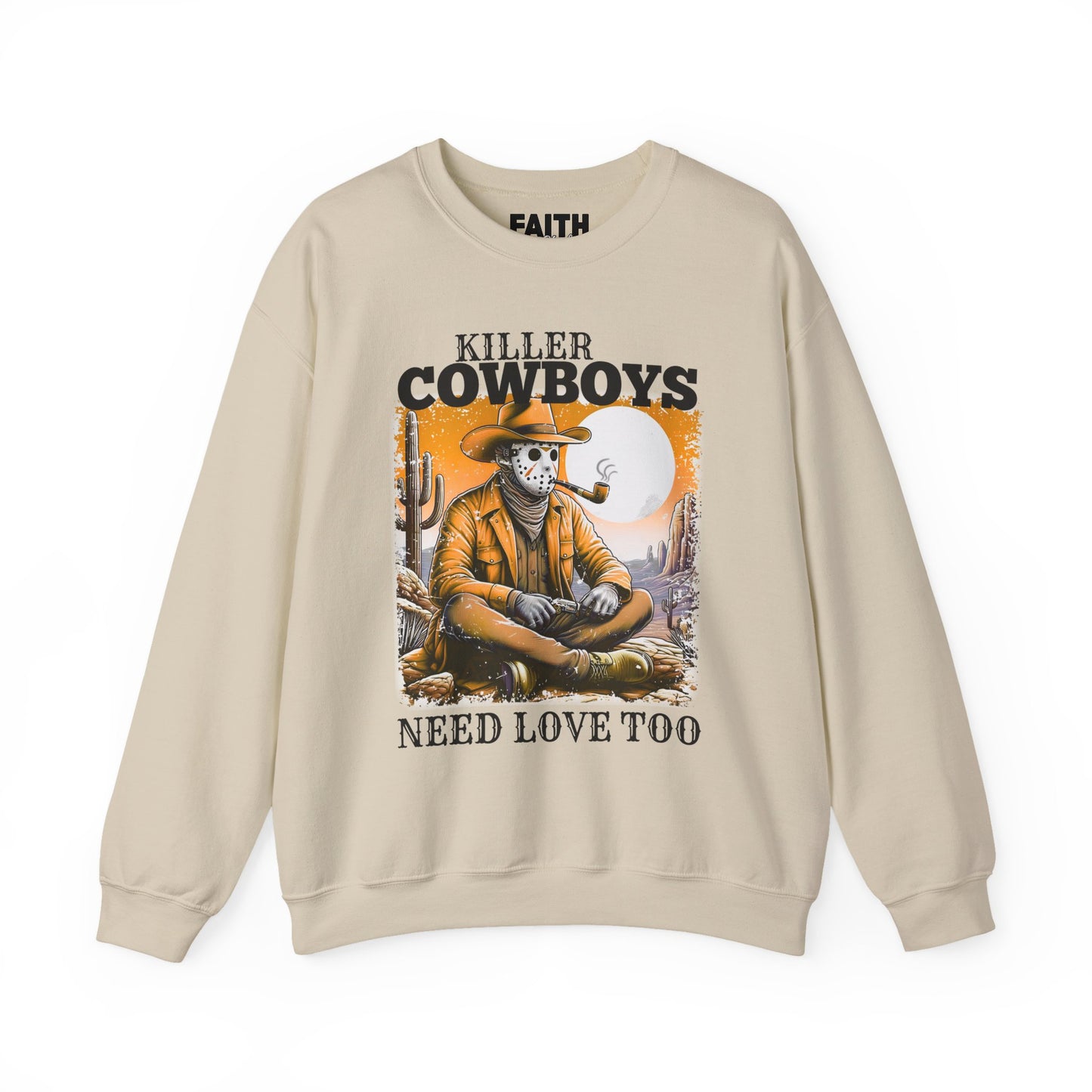 Killer Cowboys Graphic Sweatshirt, Cozy Unisex Pullover, Great for Cowboy Fans