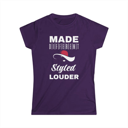 Women's Inspirational T-Shirt, Made Different Styled Louder, Casual Wear, Gift for Women, Empowerment Apparel, Motivational Tee