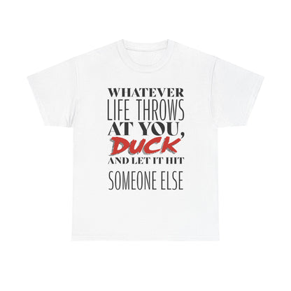 Funny Motivational Male Heavy Cotton Tee, Humorous T-Shirt for Gift, Inspirational Quote Shirt, Great for Friends or Family
