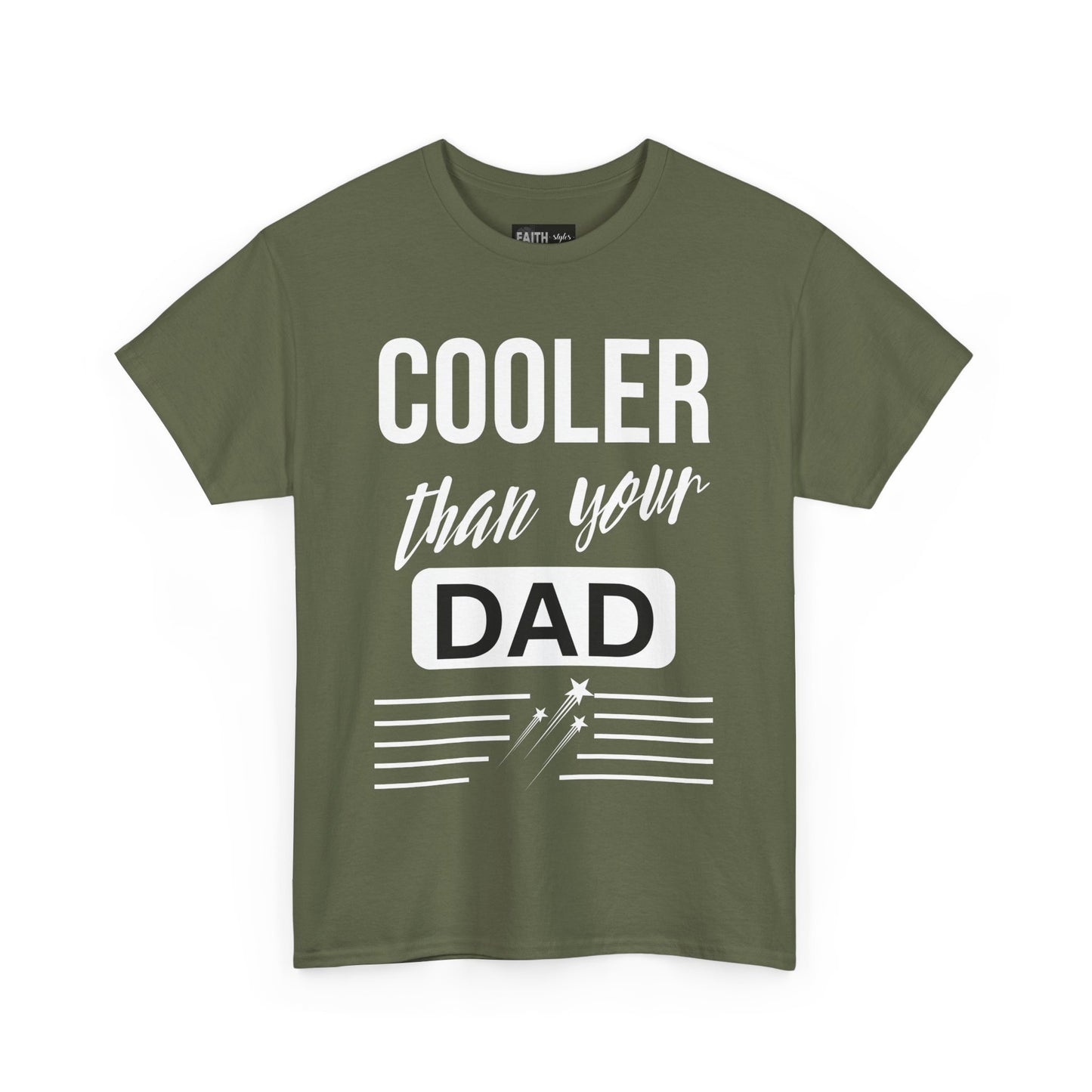 Cooler Than Your Dad Tee - Funny Gift for Dads, Unisex Cotton T-Shirt, Father's Day, Birthday, Casual Wear, Gift for Him, Dad Humor