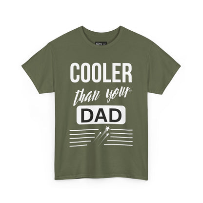 Cooler Than Your Dad Tee - Funny Gift for Dads, Unisex Cotton T-Shirt, Father's Day, Birthday, Casual Wear, Gift for Him, Dad Humor