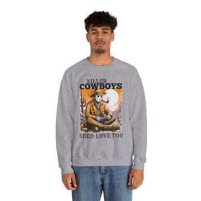 Killer Cowboys Graphic Sweatshirt, Cozy Unisex Pullover, Great for Cowboy Fans