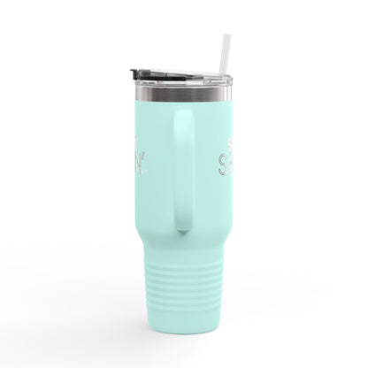 Stay Sippin' Insulated Travel Mug, Perfect for On-the-Go, 40oz Drinkware, Eco-Friendly, Great Gift for Coffee Lovers, Road Trips