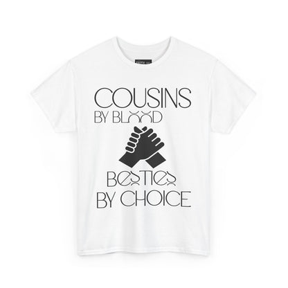 Cousins & Besties Tee, Unisex Heavy Cotton T-Shirt, Family Reunion Apparel, Friendship Gift, Casual Wear, Summer Style