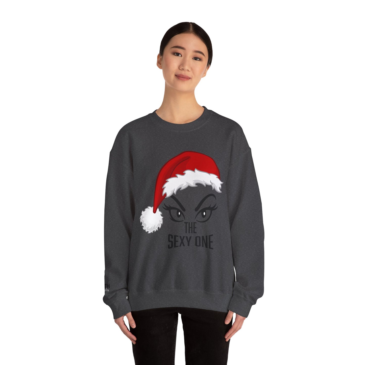 Sexy One Christmas Sweatshirt – Santa Hat Graphic Holiday Crewneck