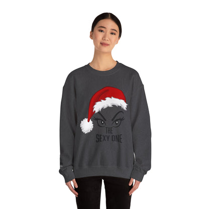 Sexy One Christmas Sweatshirt – Santa Hat Graphic Holiday Crewneck