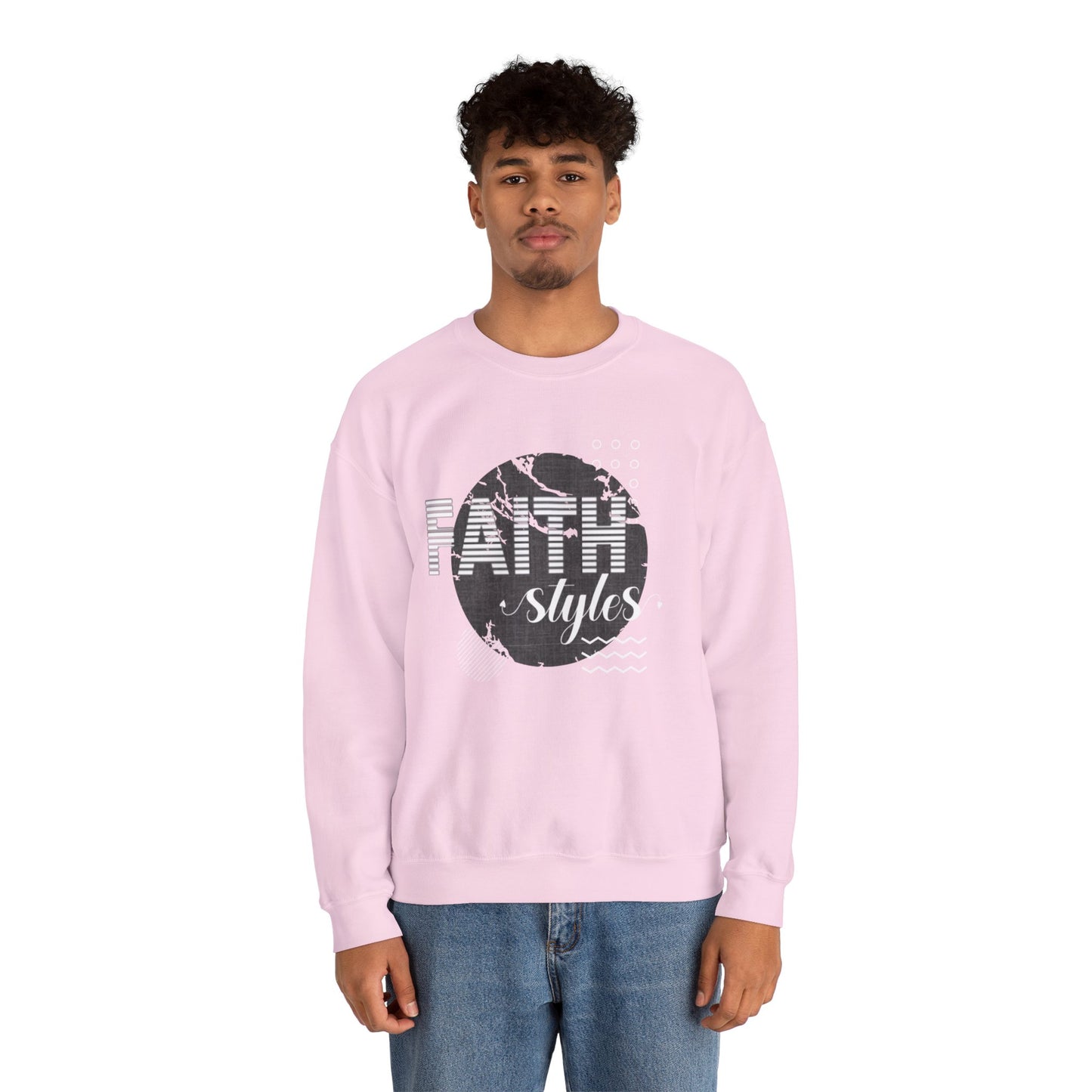 Faith Styles Unisex Heavy Blend™ Crewneck Sweatshirt - Cozy Spiritual Apparel for Everyday Wear, Gift for Friends, Comfort
