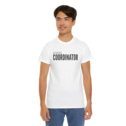 Chaos Coordinator Unisex Cotton Tee, Funny T-Shirt for Moms, Gift for Event Planners, Casual Wear, Birthday Present