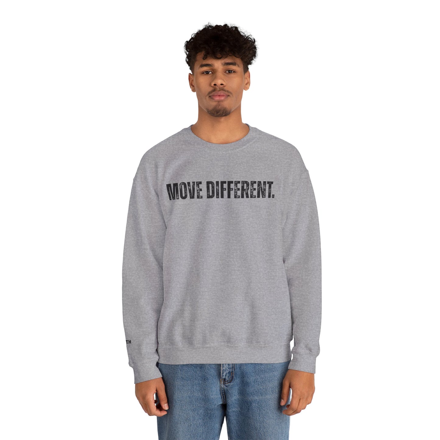 MOVE DIFFERENT. Unisex Crewneck Sweatshirt | Faith Styles®