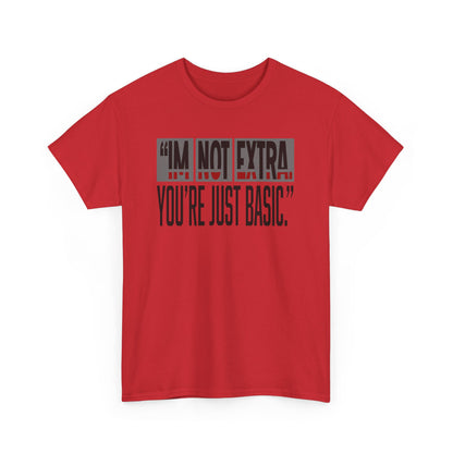 Funny Quote Male Heavy Cotton Tee, Casual T-Shirt for Everyday Wear, Gift for Friends, Birthday Gift, Trendy Statement Shirt