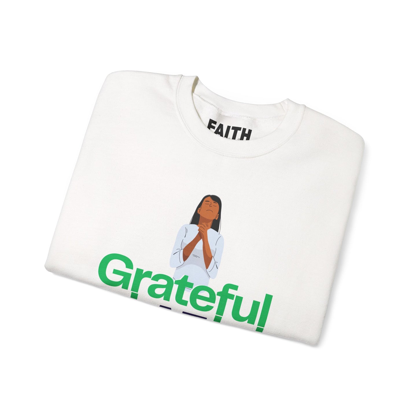 Women Grateful AF Crewneck Sweatshirt | Cozy Unisex Pullover for Thanksgiving, Gifts, and Everyday Wear