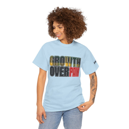 FaithStyles Growth Over Pain T‑Shirt — Motivational Graphic Tee