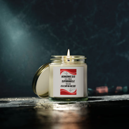 "KINDNESS IF FREE" Scented Candles, Coconut Apricot Wax (4oz, 9oz)