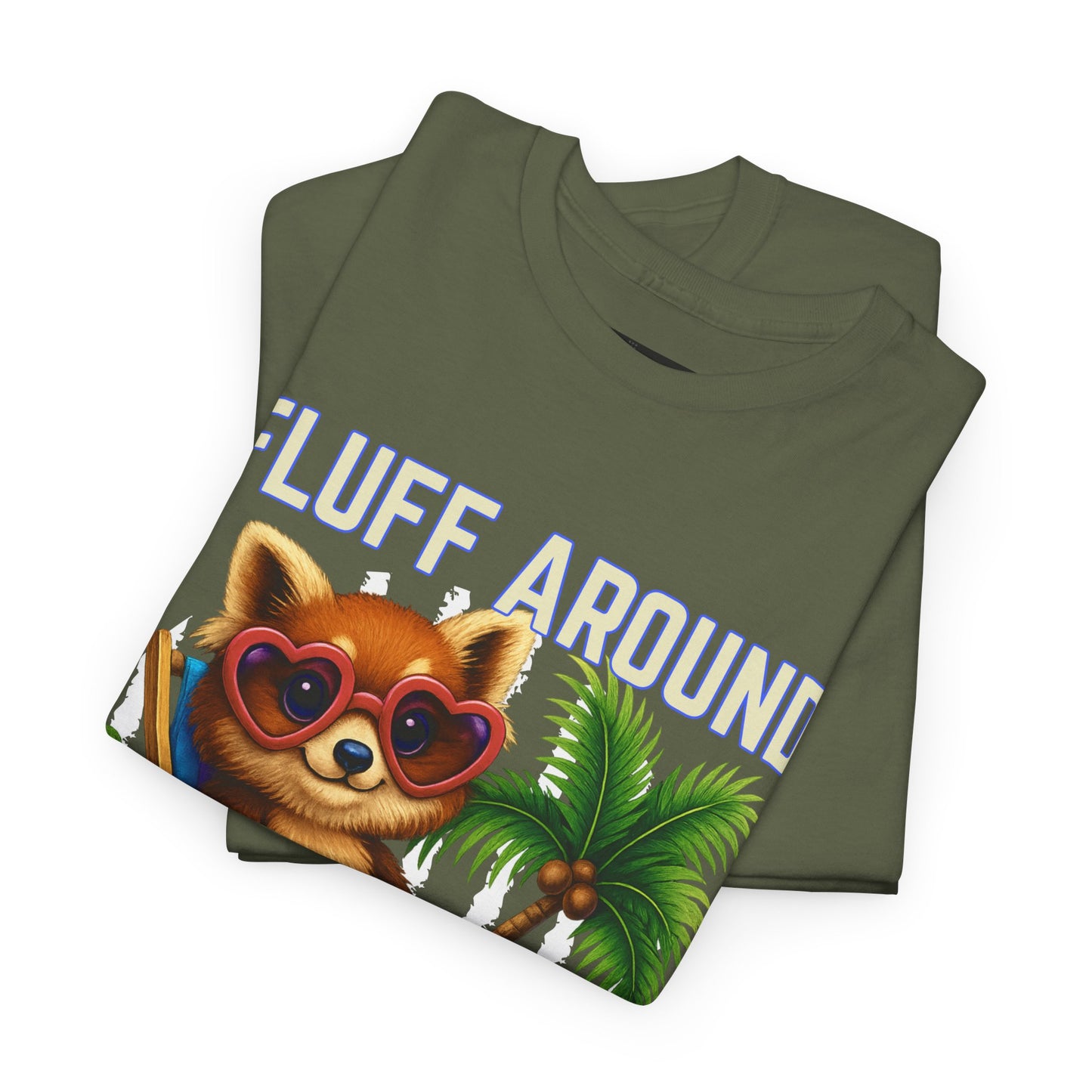 Tropical Cat Tee: Fluff Around and Find Out, Cute Graphic Shirt, Summer Outfit, Unisex Casual Wear, Gift for Animal Lovers