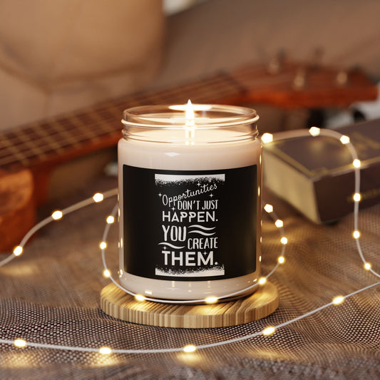 "OPPORTUNITIES" Scented Soy Candle, 9oz