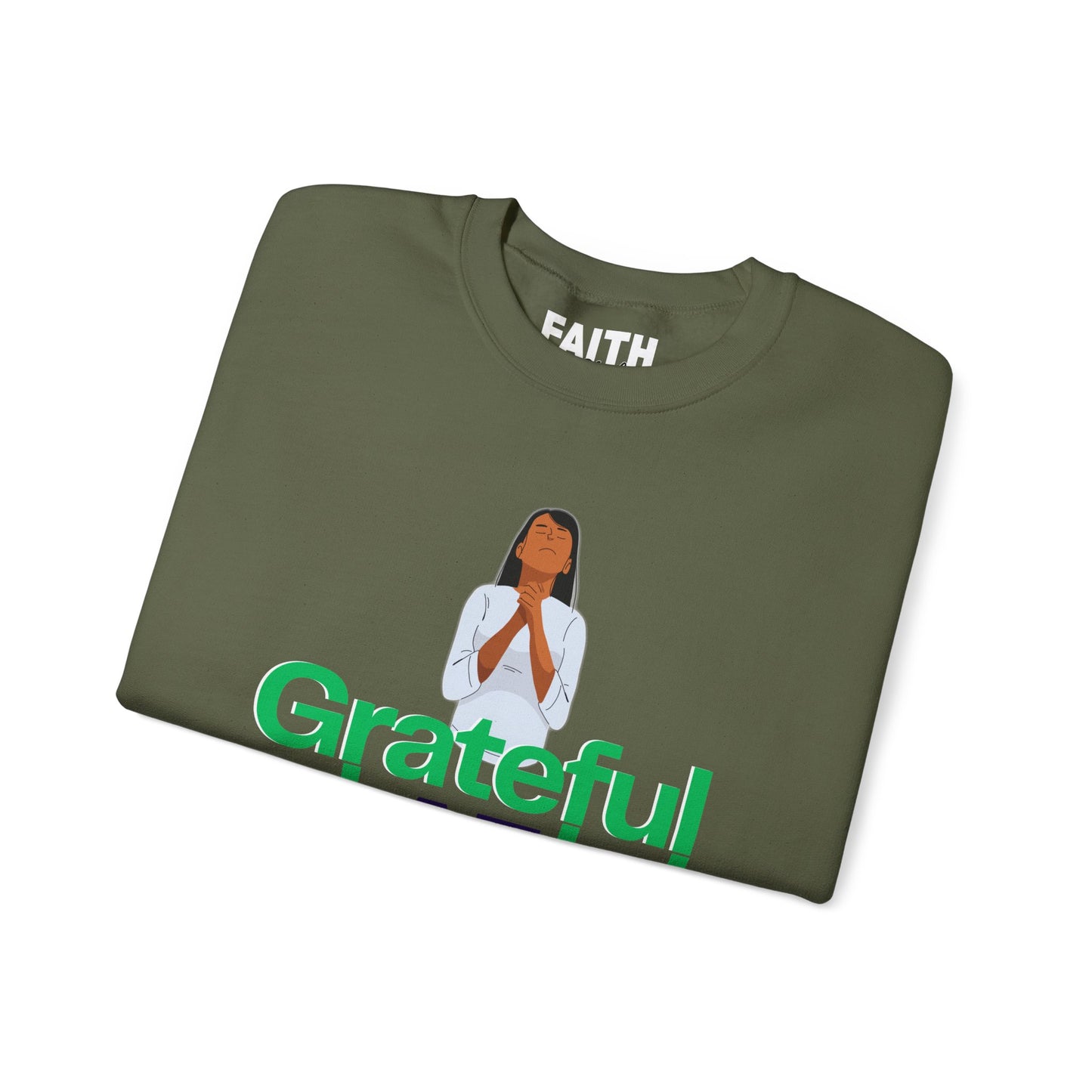 Women Grateful AF Crewneck Sweatshirt | Cozy Unisex Pullover for Thanksgiving, Gifts, and Everyday Wear