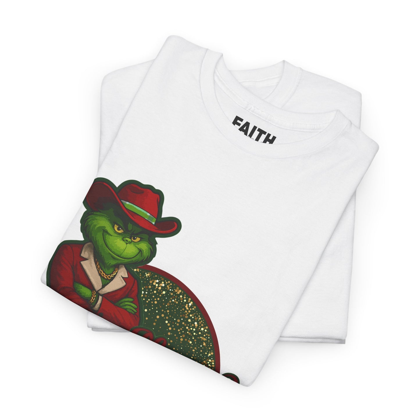 Grinch Inspired in Red Suit Tee — "Nah, I’m Money" Christmas Graphic T-Shirt