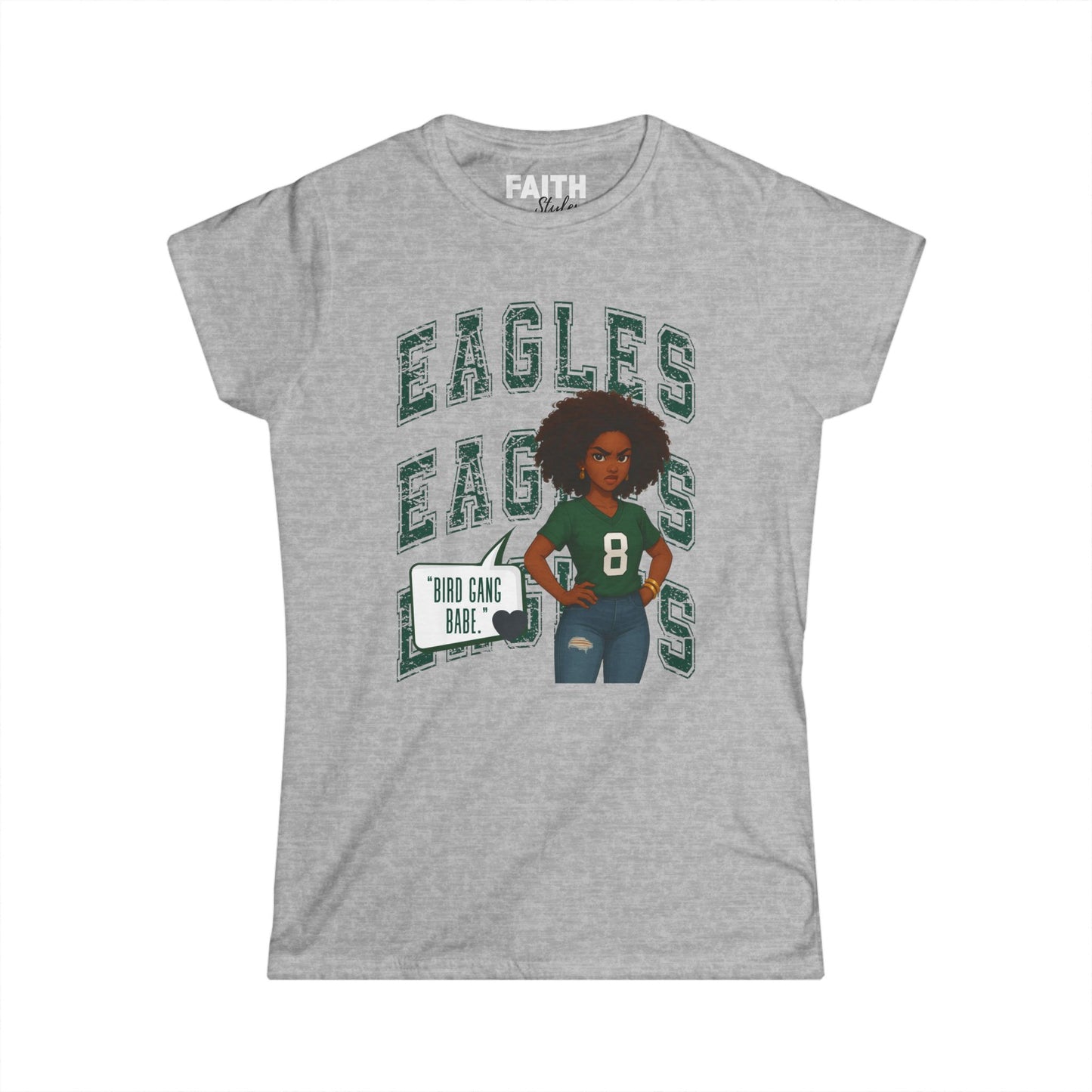Eagles Game Day Women's Tee, Sports Fan Shirt, Football Season Apparel, Gift for Her, Casual Outfit for Celebrations