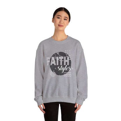 Faith Styles Unisex Heavy Blend™ Crewneck Sweatshirt - Cozy Spiritual Apparel for Everyday Wear, Gift for Friends, Comfort