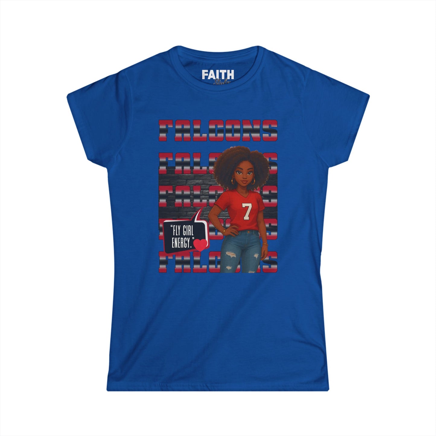 Falcons Fan Women's Softstyle Tee, Casual Sportswear, Perfect for Game Day, Gifts for Her, Unique Pride Shirt