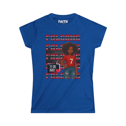 Falcons Fan Women's Softstyle Tee, Casual Sportswear, Perfect for Game Day, Gifts for Her, Unique Pride Shirt