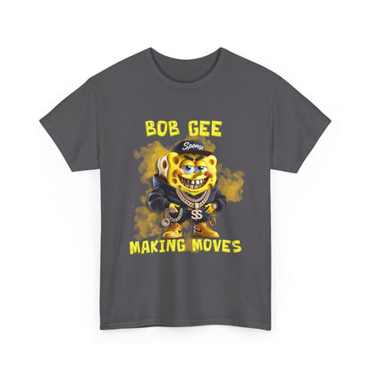 Bob Gee Making Moves Unisex Heavy Cotton Tee - Fun Graphic Tee for Streetwear Enthusiasts