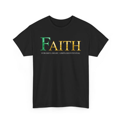 Faith Unisex Heavy Cotton Tee - Inspirational Shirt, Everyday Wear, Faith-Based Gift, Motivational Apparel, Casual Style