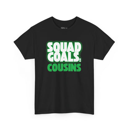 Cousins Squad Goals T-Shirt, Family Reunion Shirt, Unisex Graphic Tee, Cousin Gift, Summer BBQ Style, Matching Family Apparel