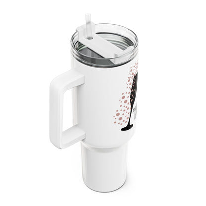 Festive Cheers Tumbler, Cups Up Drama Down, 40 oz tumbler, Gift