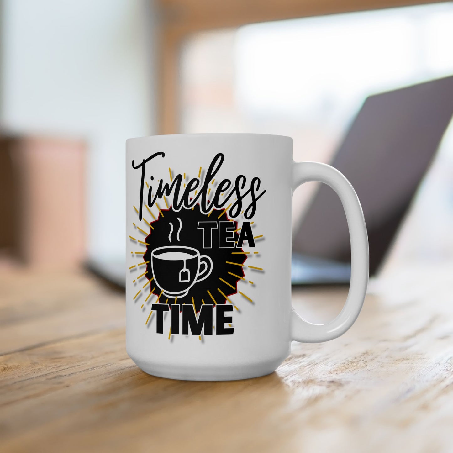 FaithStyles Timeless Tea Ceramic Mug — 11oz & 15oz Inspirational Coffee Cup