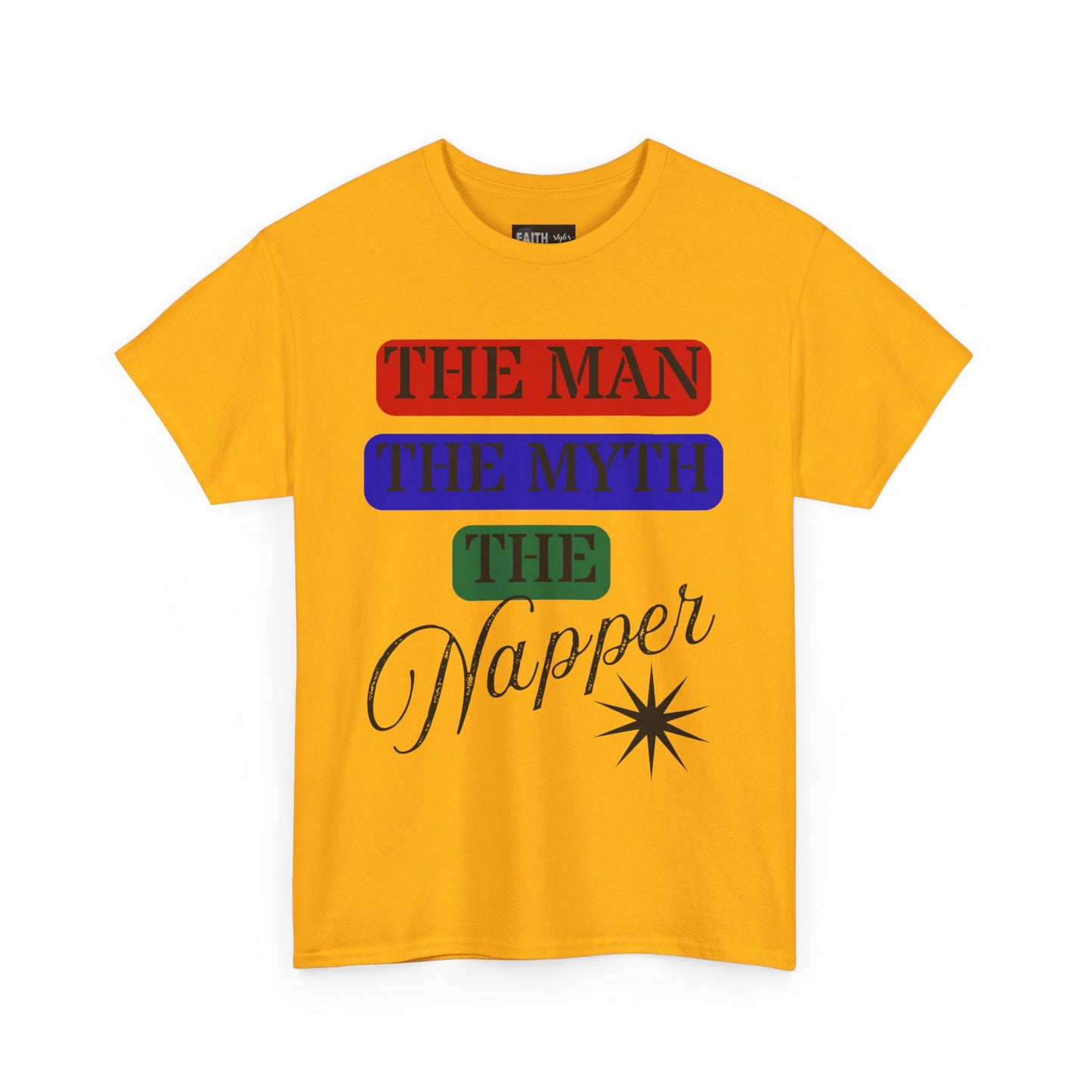 The Man, The Myth, The Napper Tee - Funny Unisex Cotton T-Shirt, Gift for Nap Lovers, Humor Apparel, Relaxation Shirt, Fun Sleepwear