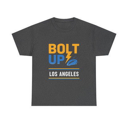 Los Angeles Bolt Up Tee - Male Cotton Graphic Shirt, Sports Fan Wear