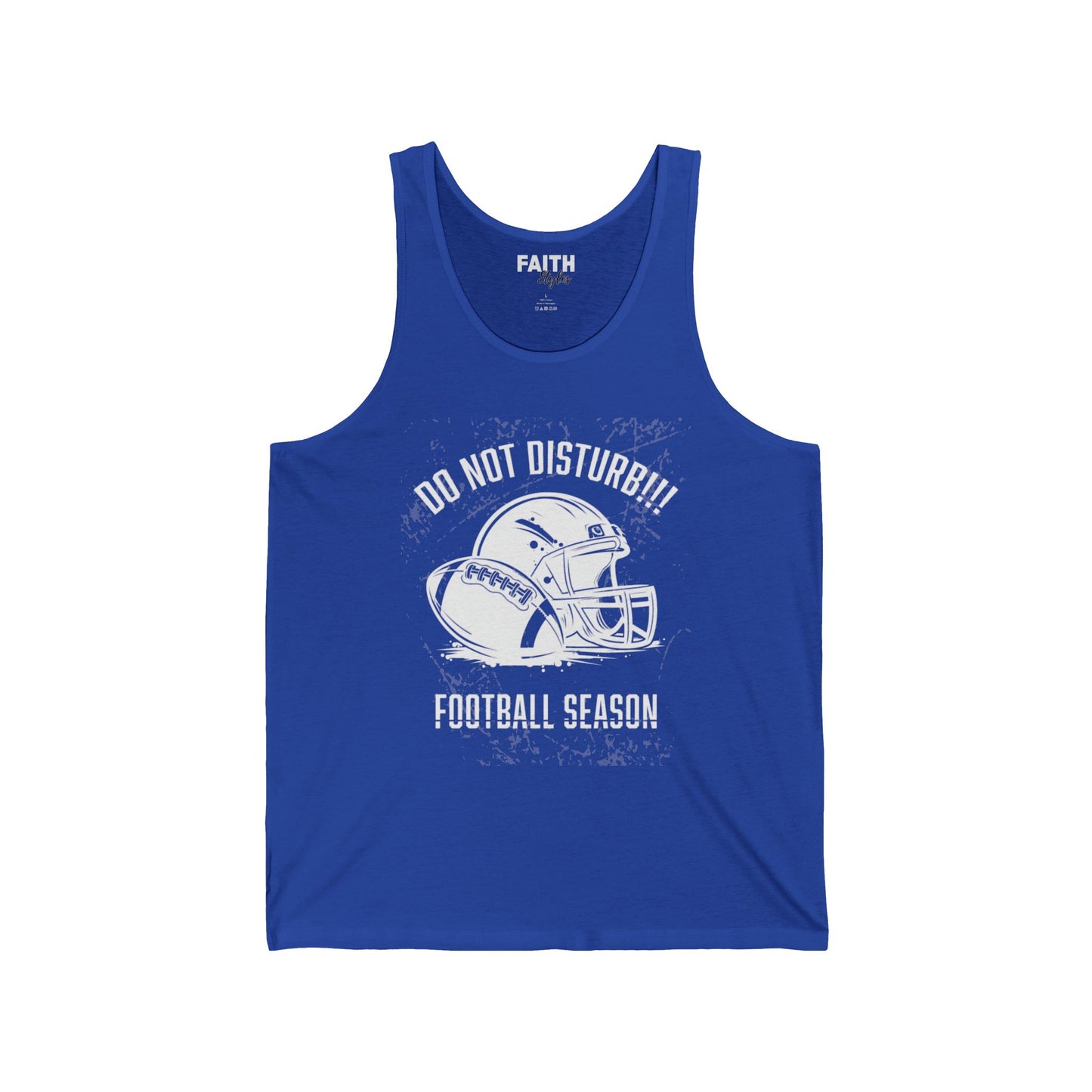 Football Season Unisex Tank Top, Graphic Tee for Fans, Summer Style, Sportswear for Game Days, Relaxed Fit Shirt
