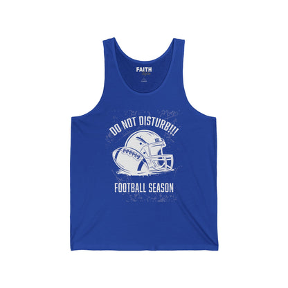 Football Season Unisex Tank Top, Graphic Tee for Fans, Summer Style, Sportswear for Game Days, Relaxed Fit Shirt