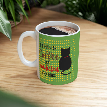 FaithStyles  Ceramic Mug – "Addicted" Green 11oz & 15oz