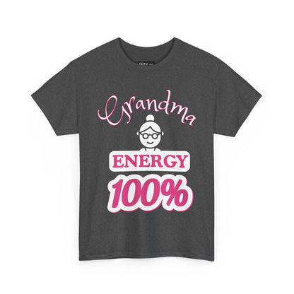 Fun Grandma Energy T-Shirt, Gift for Grandmothers, Casual Tee, Family Reunion Wear, Cute Gift for Mother's Day, Humor Shirt