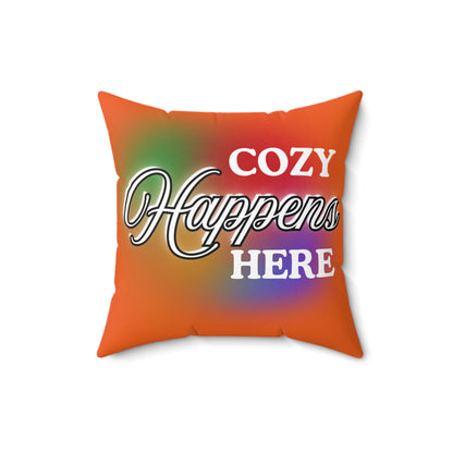Autumn Cozy Decorative Pillow, Home Decor Accent, Gift for Friends, Living Room Cushion, Cozy Moments, Modern Home Style