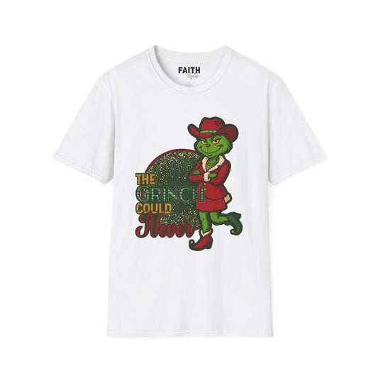 Grinch Inspired Women's Christmas T-Shirt – "The Grinch Could Never" Festive Holiday Tee