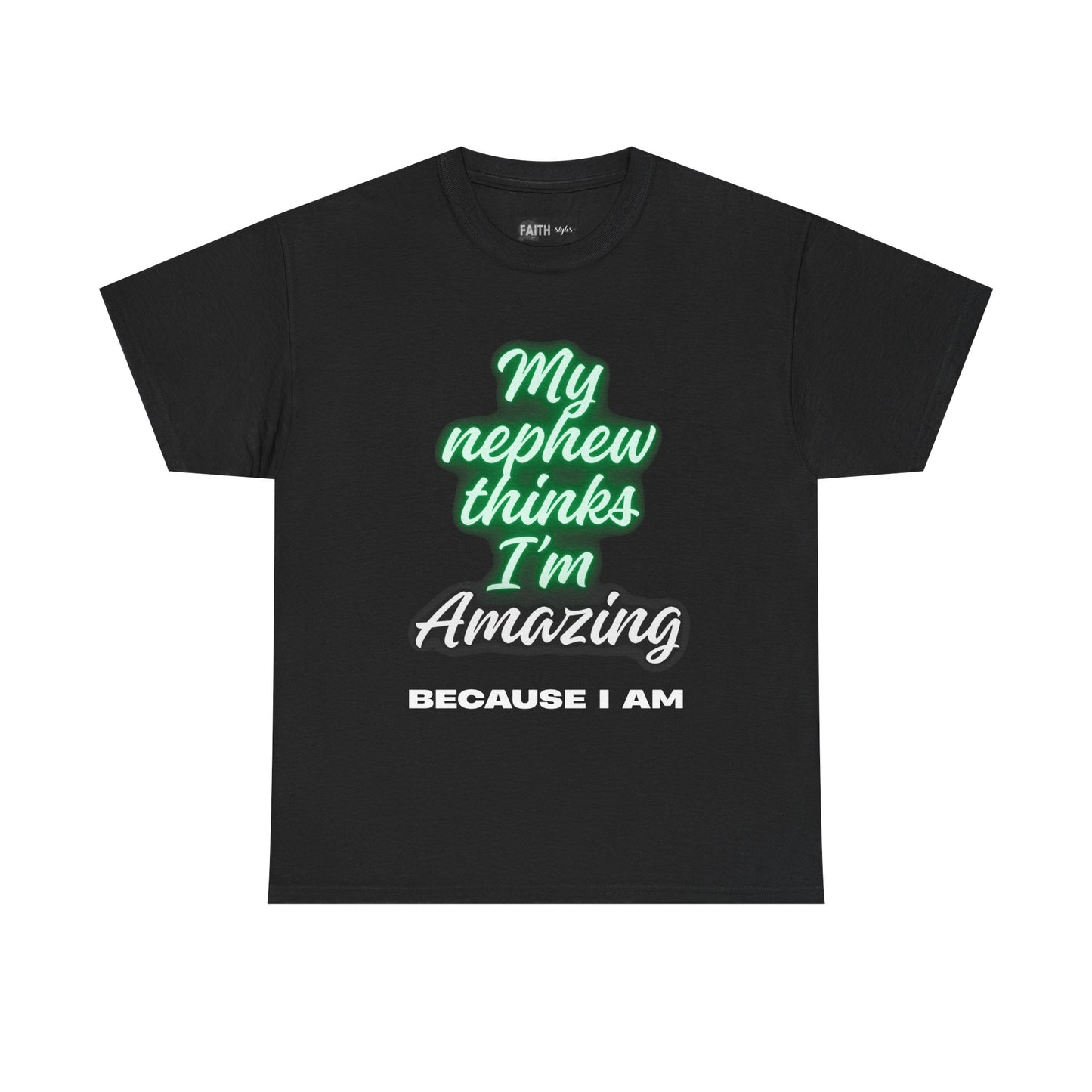 Unisex Heavy Cotton Tee - My Nephew Thinks I'm Amazing, Perfect Gift for Family, Birthday Tee, Funny Quote Shirt, Casual Wear, Gifts [...]