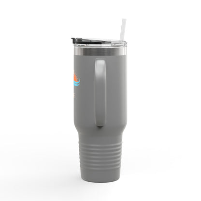 Insulated 40oz Travel Mug with Sunrise Design | Perfect for On-the-Go, Camping, Travel, or Everyday Use | Ideal Gift for Coffee Lovers