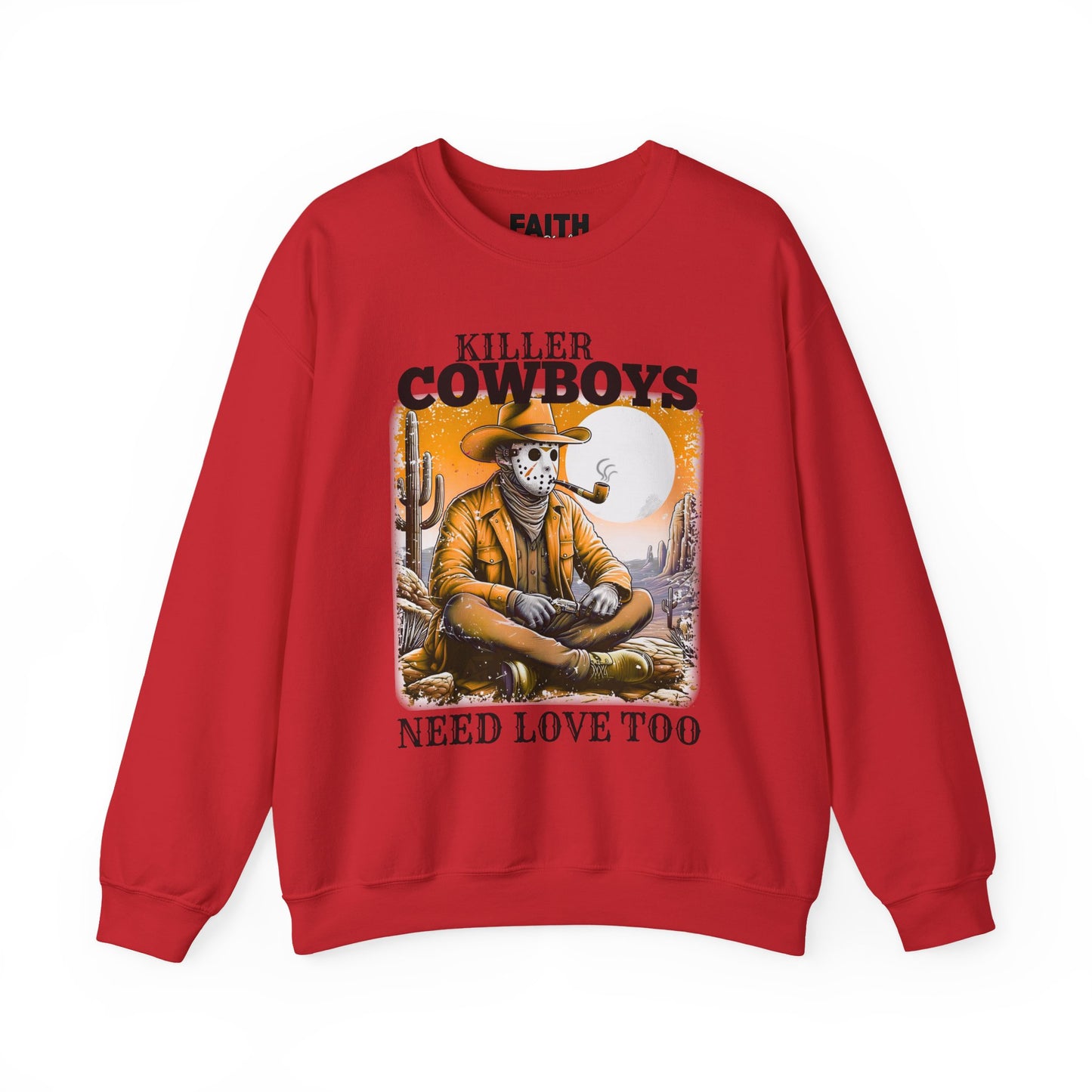 Killer Cowboys Graphic Sweatshirt, Cozy Unisex Pullover, Great for Cowboy Fans