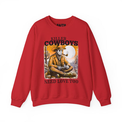 Killer Cowboys Graphic Sweatshirt, Cozy Unisex Pullover, Great for Cowboy Fans