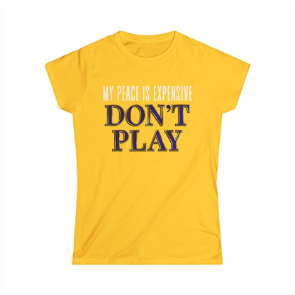 Women's Motivational T-Shirt, Fun Tee for Self-Care, Gift for Meditation Lovers, Casual Wear, Peaceful Vibes, Inspirational Apparel