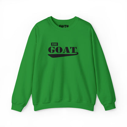 NEW FaithStyles Embroidery GOAT Crewneck Sweatshirt — 'The GOAT' Graphic Pullover