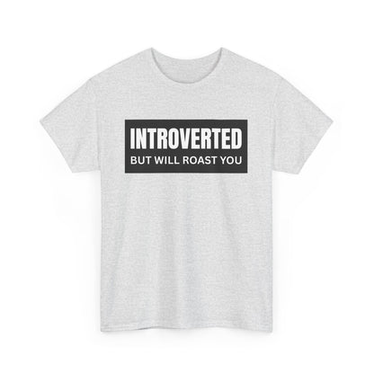 Introverted But Will Roast You Male Tee, Funny T-Shirt for Introverts, Perfect Gift for Friends, Humorous Apparel, Great for Casual [...]