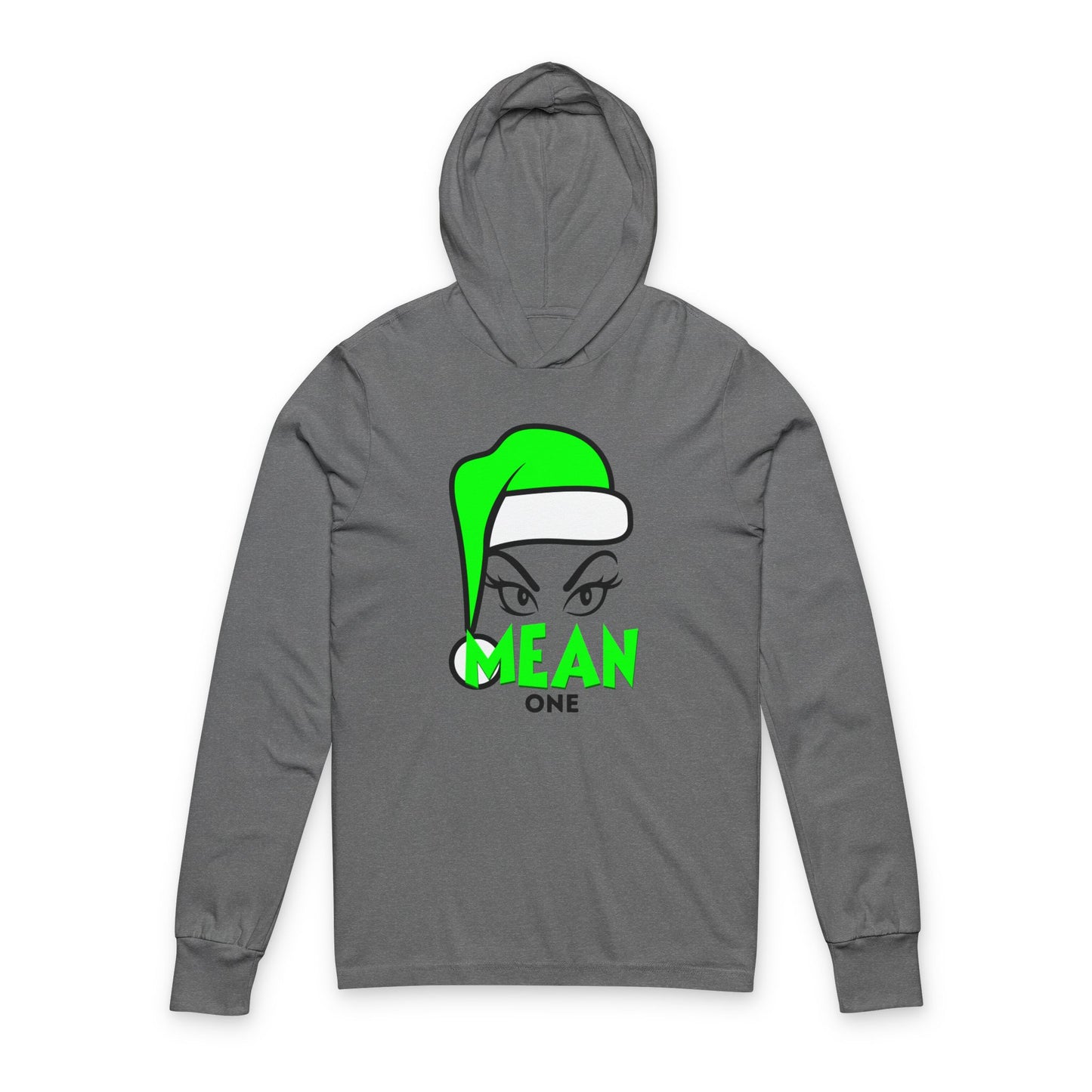 Mean One Hooded Long Sleeve Tee —  Holiday Graphic Shirt