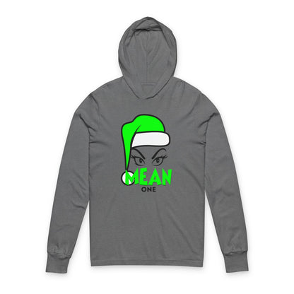 Mean One Hooded Long Sleeve Tee —  Holiday Graphic Shirt