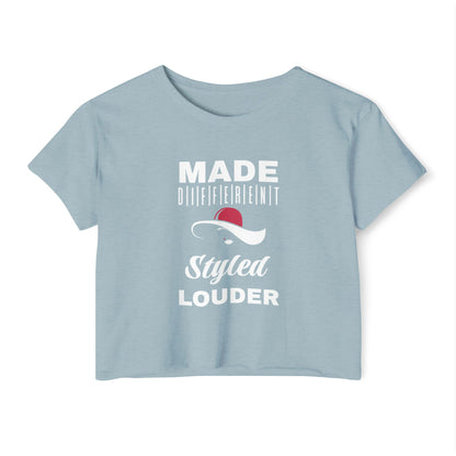 Made Different Women's Festival Crop Top - Boho Chic, Summer Vibes, Music Festival Shirt, Casual Wear, Gift for Her