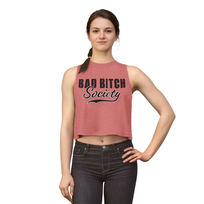 FaithStyles Bad Bitch Society Crop Top — Feminine Bold Graphic Women's Crop